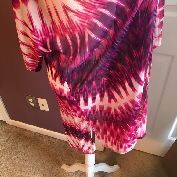 a.n.a Swim suit cover up Kimono Pink purple small - Picture 3 of 8